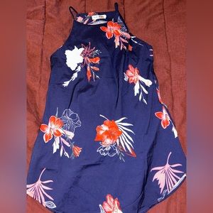 Adorable mini silky floral dress !!
